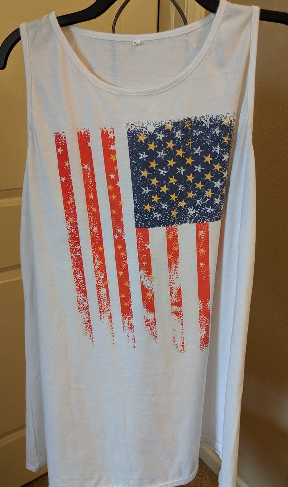 American flag tunic dress tank